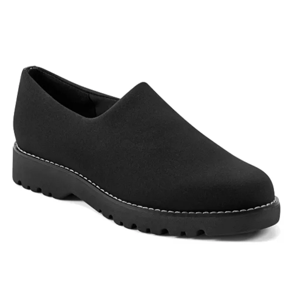 Easy Spirit Hewitt 2 Black Slip-On Shoes Women's Size 7M NWT Office Comfort